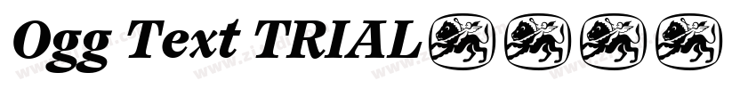 Ogg Text TRIAL字体转换